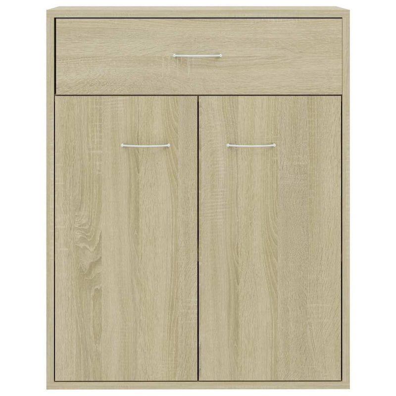 Dressoir Laurent - bewerkt hout - sonoma eiken