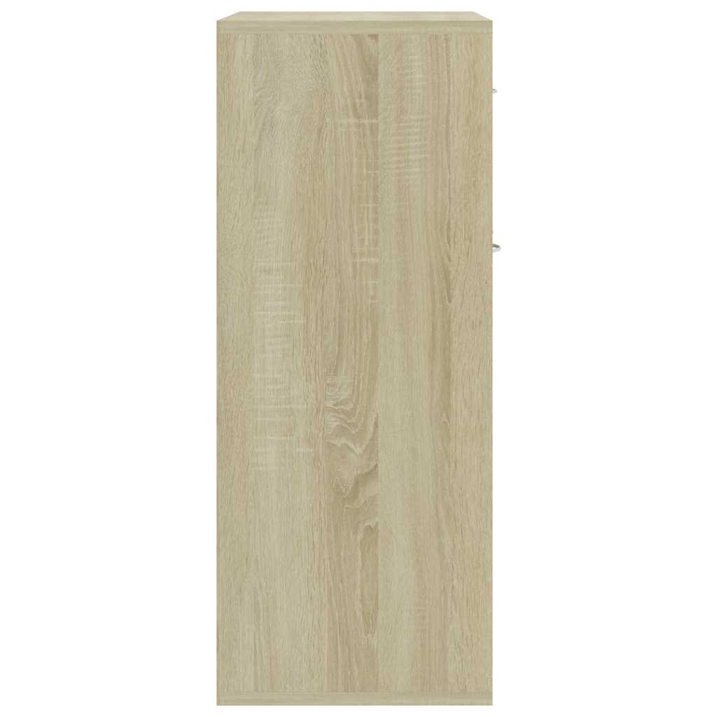 Dressoir Laurent - bewerkt hout - sonoma eiken