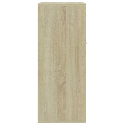 Dressoir Laurent - bewerkt hout - sonoma eiken