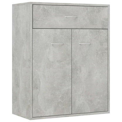 Dressoir Laurent - bewerkt hout - betongrijs