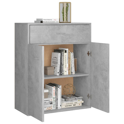 Dressoir Laurent - bewerkt hout - betongrijs