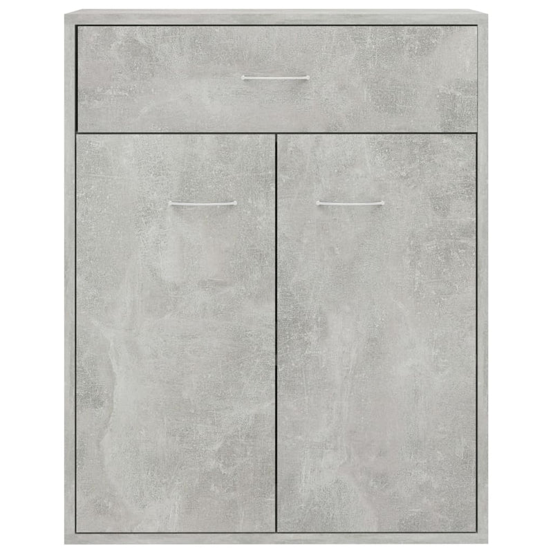 Dressoir Laurent - bewerkt hout - betongrijs