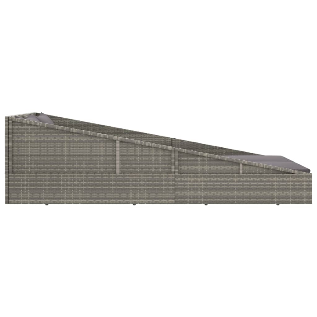 Ligbed Lenn - 110x200 cm - grijs