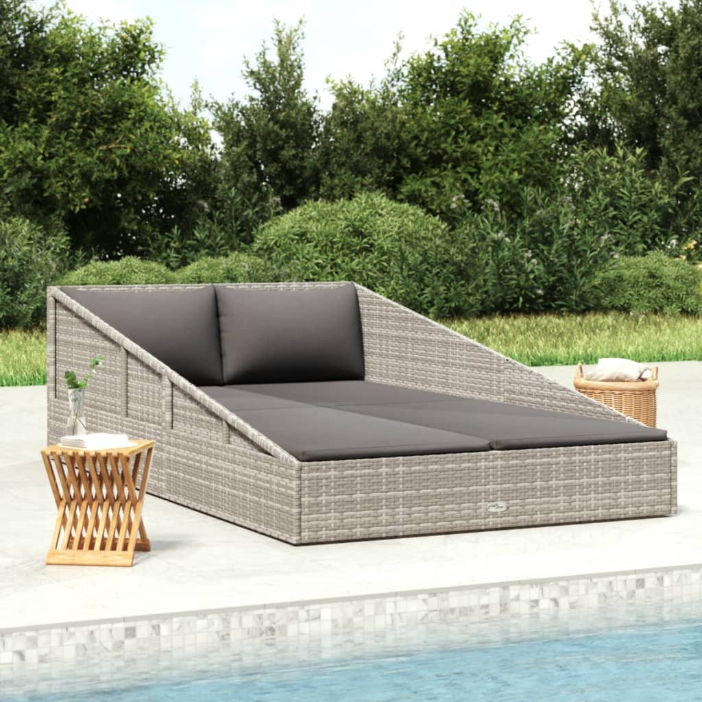 Ligbed Lenn - 110x200 cm - grijs