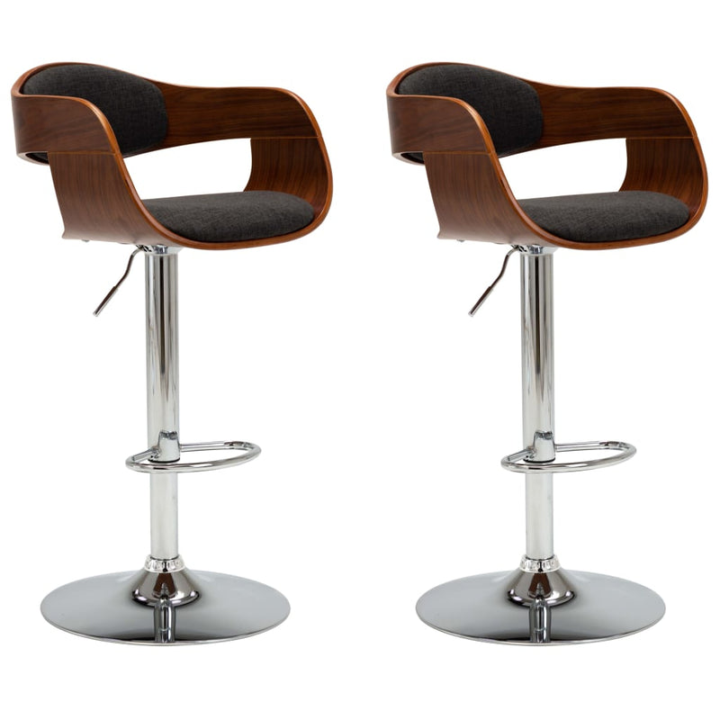 Barstoel Ilse - 2 stuks - verstelbaar - grijs – extra afbeelding