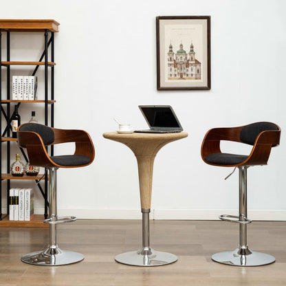 Barstoel Ilse - 2 stuks - verstelbaar - grijs