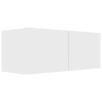 Tv-meubel Hidde - 80x30x30 cm - wandmeubel - wit