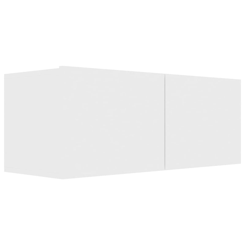 Tv-meubel Hidde - 80x30x30 cm - wandmeubel - wit – extra afbeelding