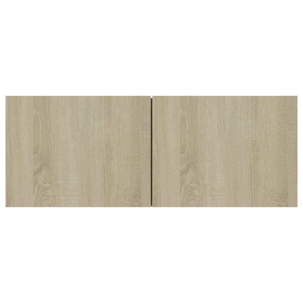 Tv-meubel Hidde - 80x30x30 cm - wandmeubel - sonoma eiken