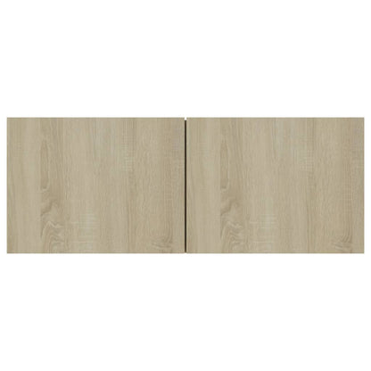 Tv-meubel Hidde - 80x30x30 cm - wandmeubel - sonoma eiken