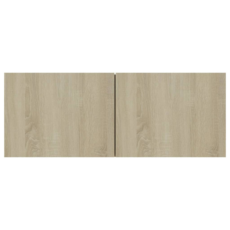 Tv-meubel Hidde - 80x30x30 cm - wandmeubel - sonoma eiken