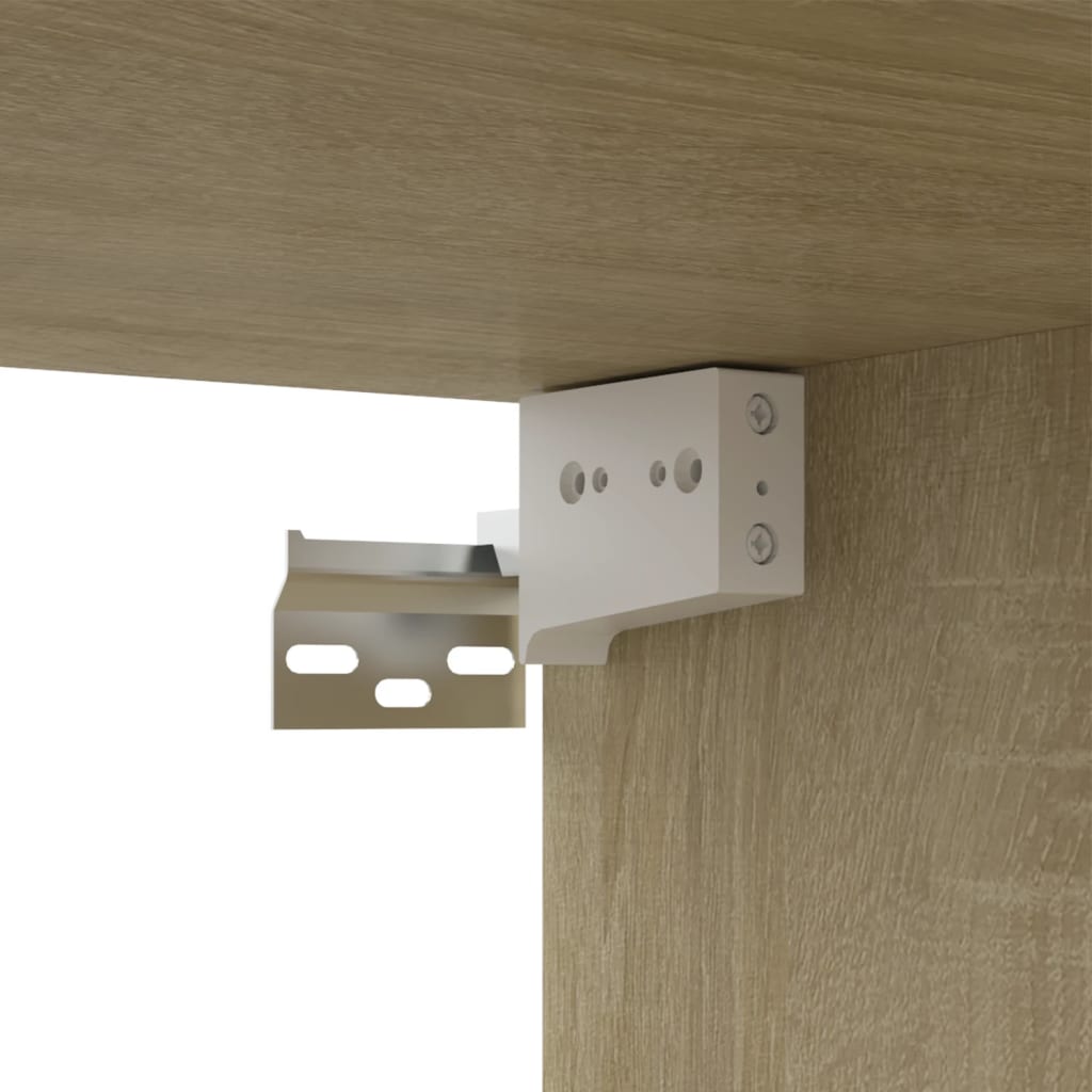 Tv-meubel Hidde - 80x30x30 cm - wandmeubel - sonoma eiken