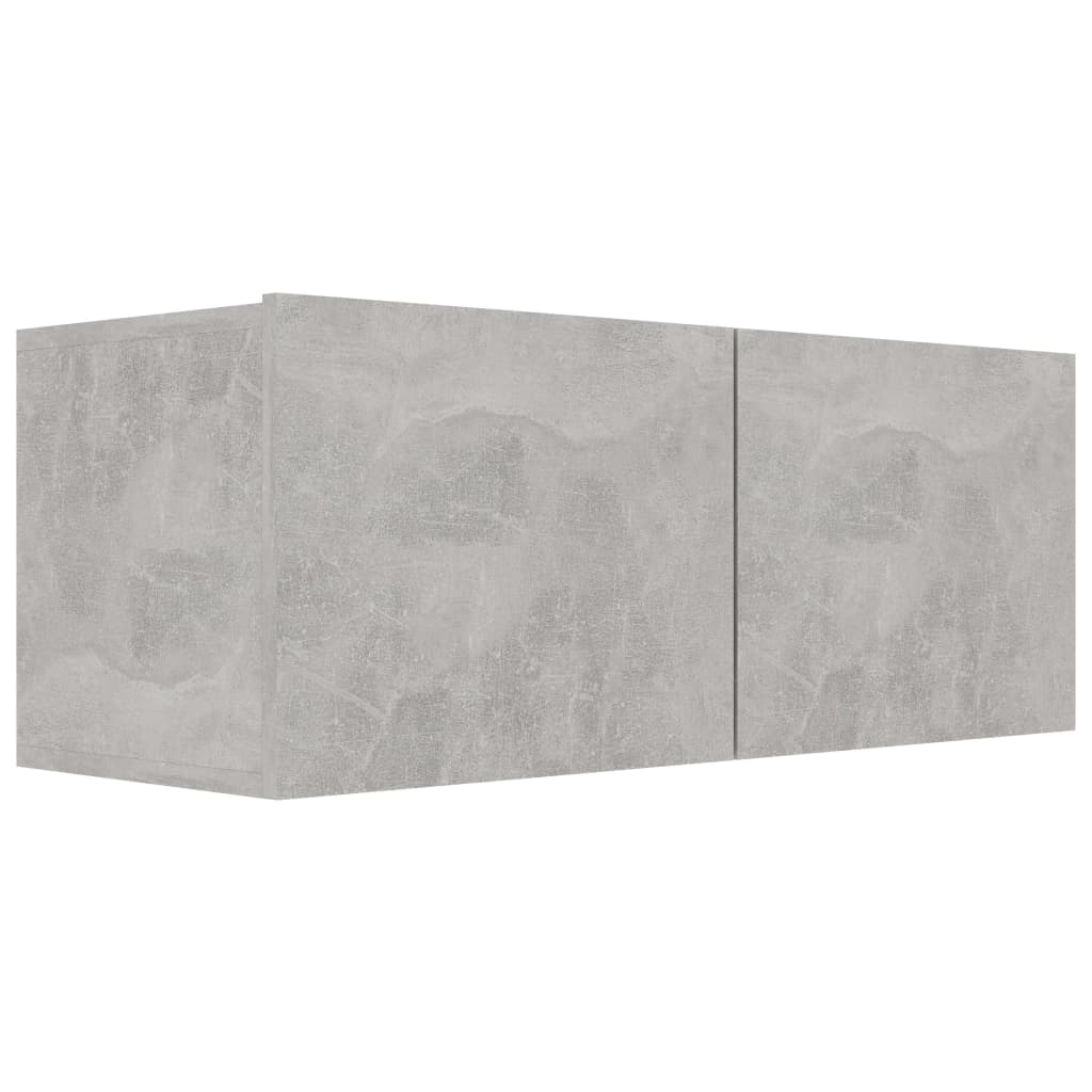 Tv-meubel Hidde - 80x30x30 cm - wandmeubel - betongrijs