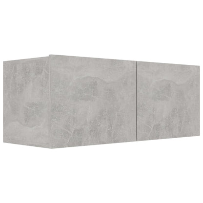 Tv-meubel Hidde - 80x30x30 cm - wandmeubel - betongrijs