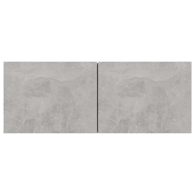 Tv-meubel Hidde - 80x30x30 cm - wandmeubel - betongrijs