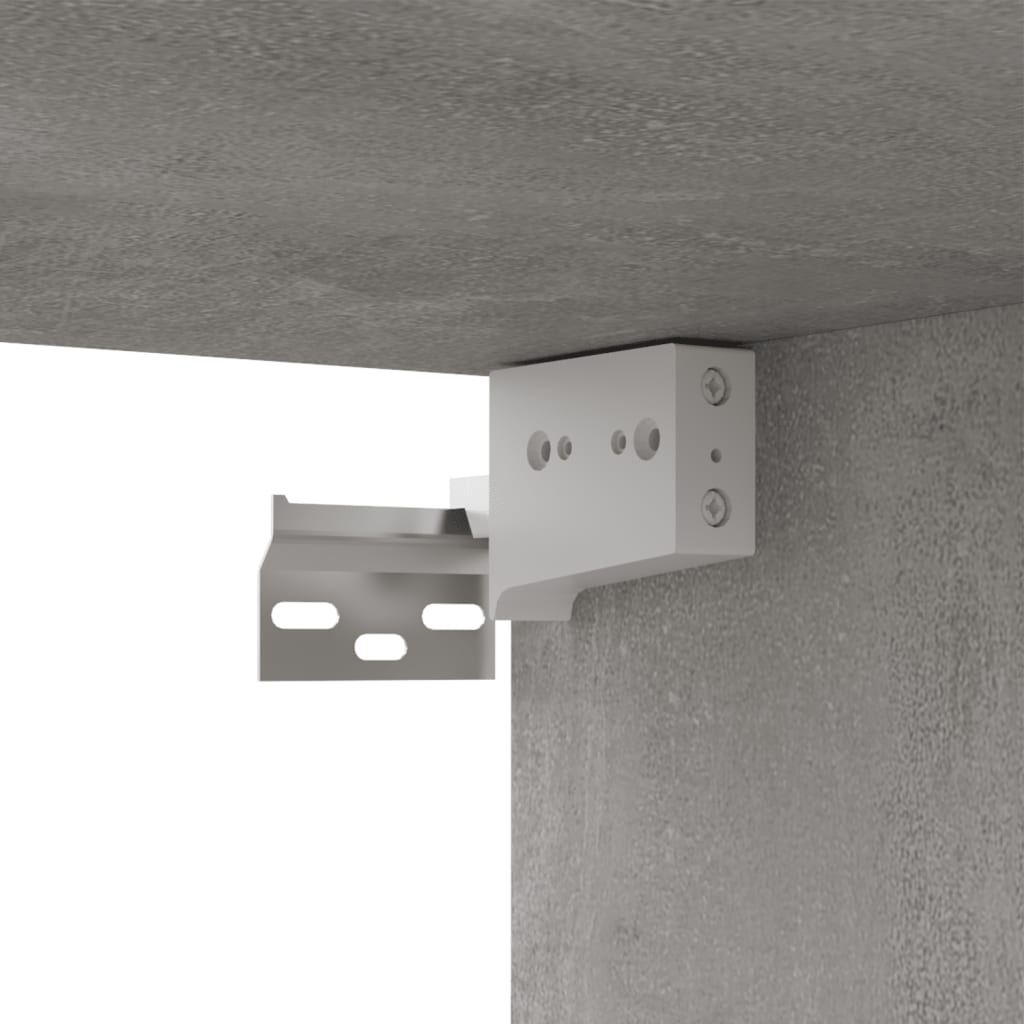 Tv-meubel Hidde - 80x30x30 cm - wandmeubel - betongrijs