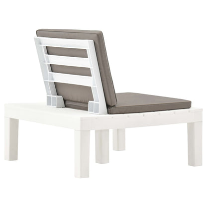 Tuinstoel Lonneke - 2 stuks - met kussens - wit