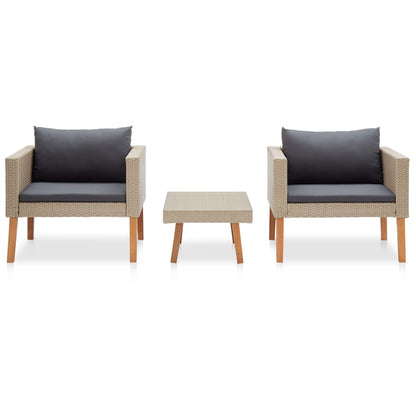 Tuinset Dries - 3-delig - met kussens - beige