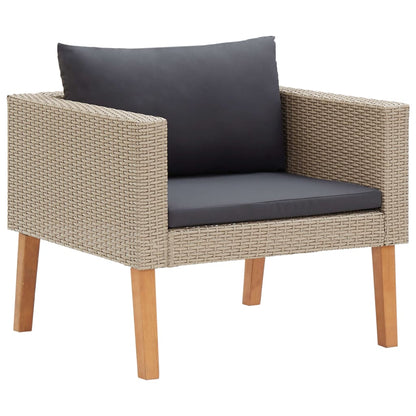 Tuinset Dries - 3-delig - met kussens - beige
