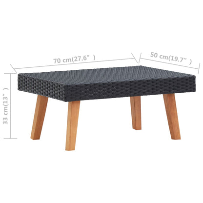 Tuinset Dries - 3-delig - met kussens - zwart