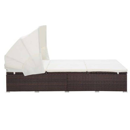 Ligbed Frits - 194x120,5x110 cm - met kussen - bruin