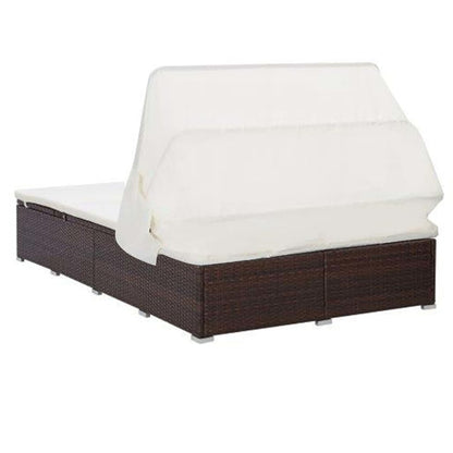 Ligbed Frits - 194x120,5x110 cm - met kussen - bruin