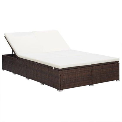 Ligbed Frits - 194x120,5x110 cm - met kussen - bruin