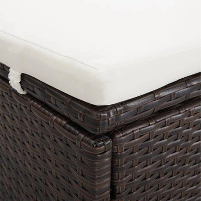 Ligbed Frits - 194x120,5x110 cm - met kussen - bruin