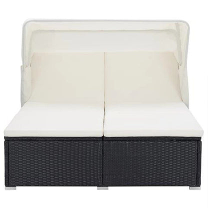 Ligbed Frits - 194x120,5x110 cm - met kussen - zwart