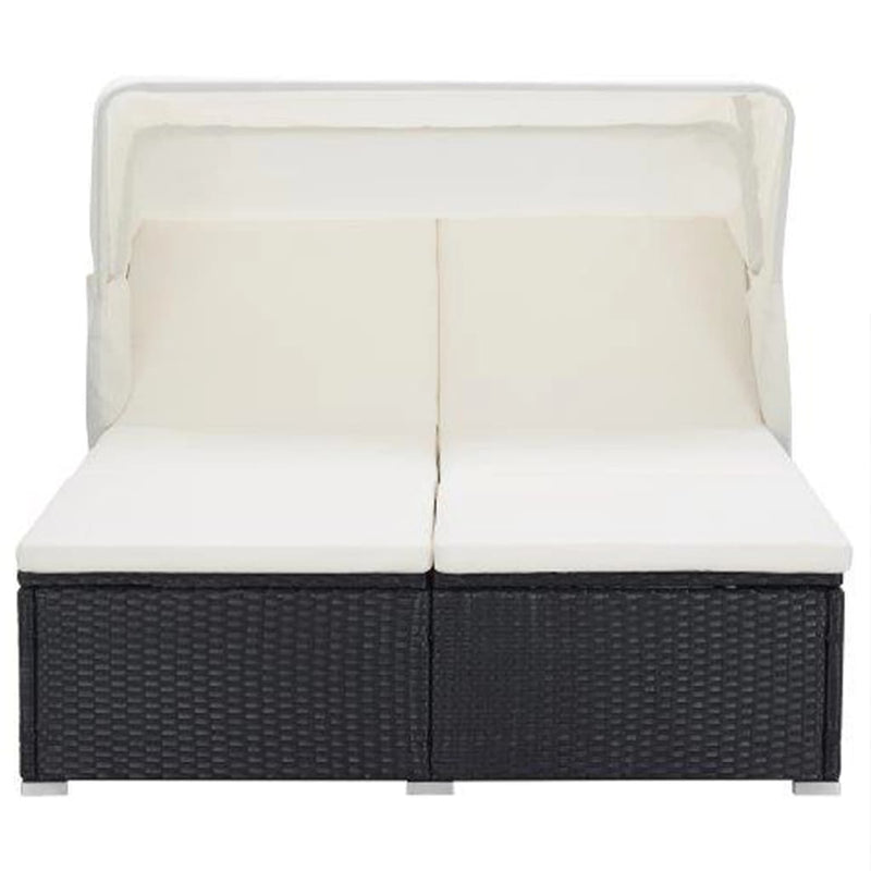 Ligbed Frits - 194x120,5x110 cm - met kussen - zwart