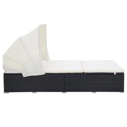Ligbed Frits - 194x120,5x110 cm - met kussen - zwart