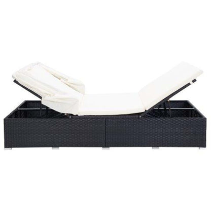 Ligbed Frits - 194x120,5x110 cm - met kussen - zwart