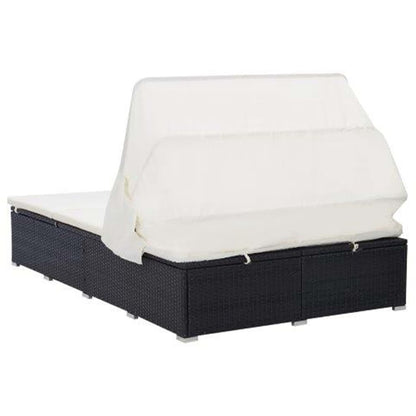 Ligbed Frits - 194x120,5x110 cm - met kussen - zwart