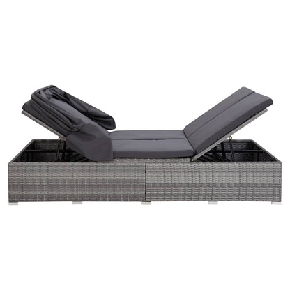 Ligbed Frits - 194x120,5x110 cm - met kussen - grijs