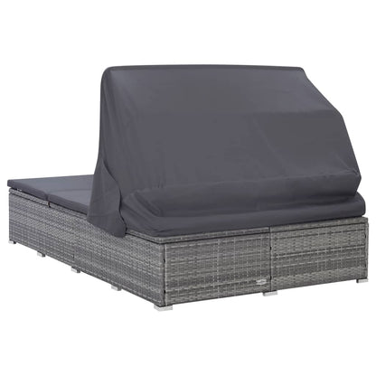 Ligbed Frits - 194x120,5x110 cm - met kussen - grijs