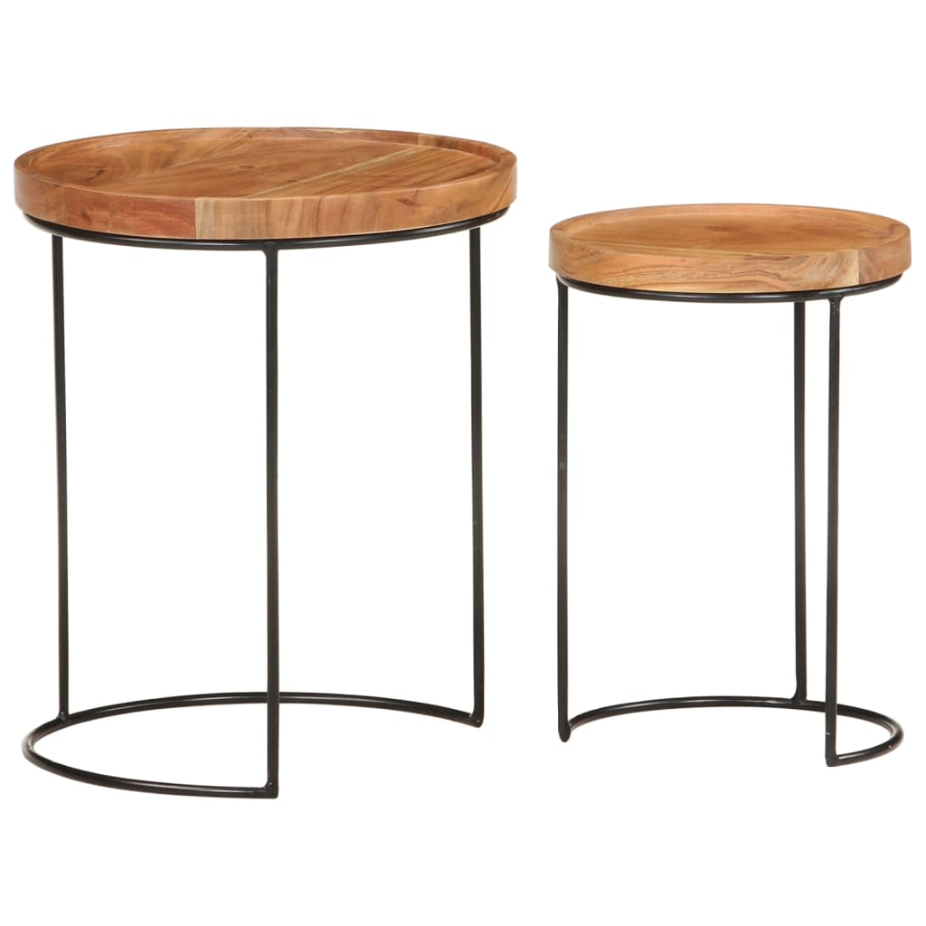 Salontafel Iris - hout - 2 stuks