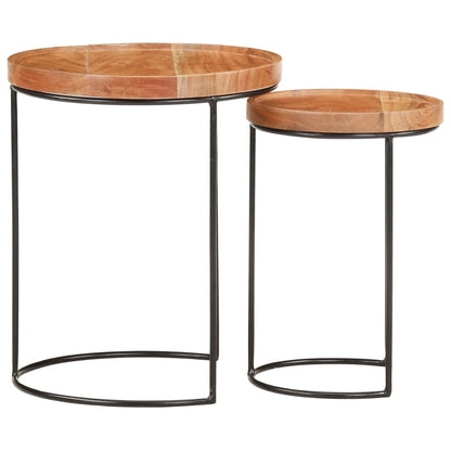 Salontafel Iris - hout - 2 stuks