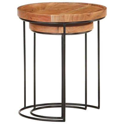 Salontafel Iris - hout - 2 stuks