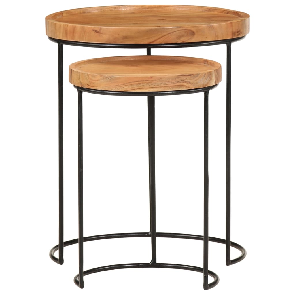 Salontafel Iris - hout - 2 stuks