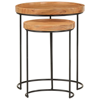 Salontafel Iris - hout - 2 stuks