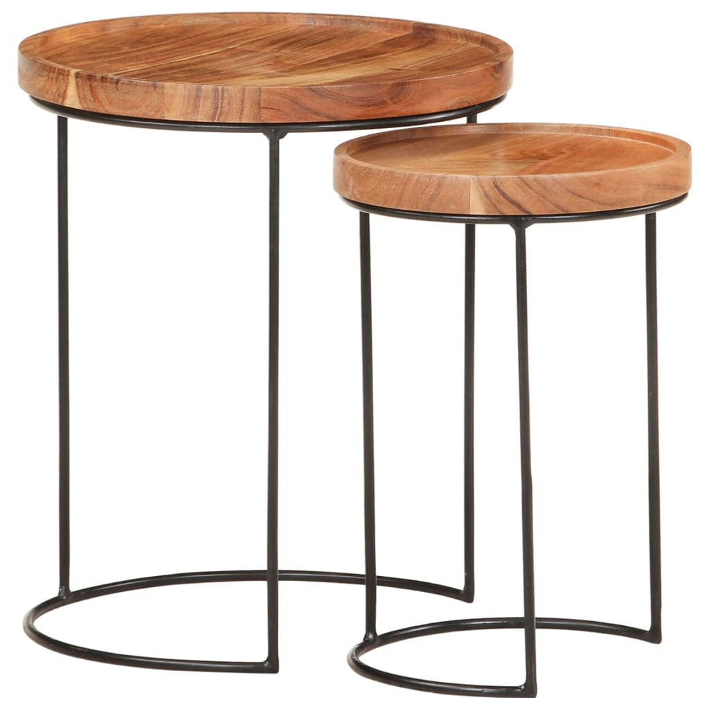Salontafel Iris - hout - 2 stuks
