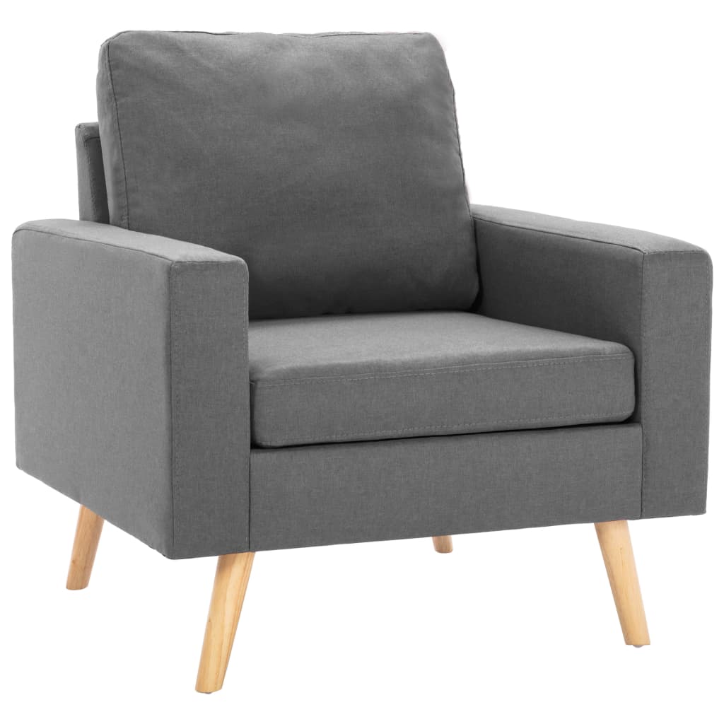 Bankset Esmee - 2 zits - met fauteuil - lichtgrijs