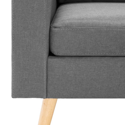 Bankset Esmee - 2 zits - met fauteuil - lichtgrijs