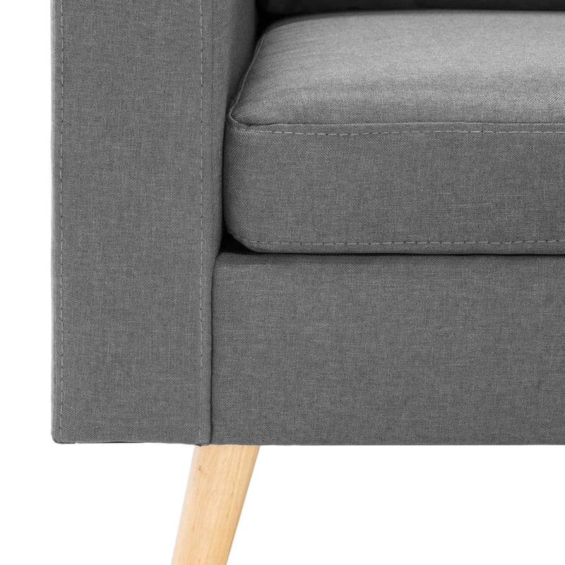 Bankset Esmee - 2 zits - met fauteuil - lichtgrijs – extra afbeelding