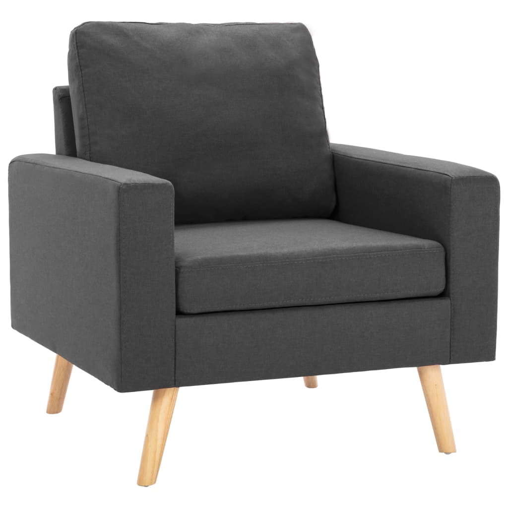 Bankset Esmee - 2 zits - met fauteuil - donkergrijs