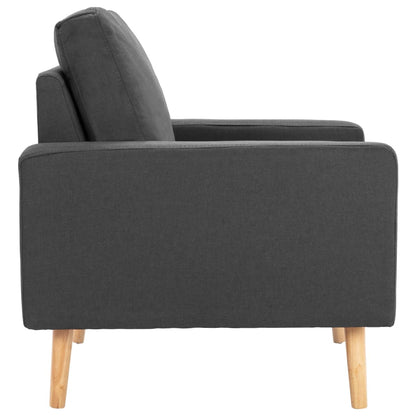 Bankset Esmee - 2 zits - met fauteuil - donkergrijs