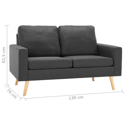 Bankset Esmee - 2 zits - met fauteuil - donkergrijs