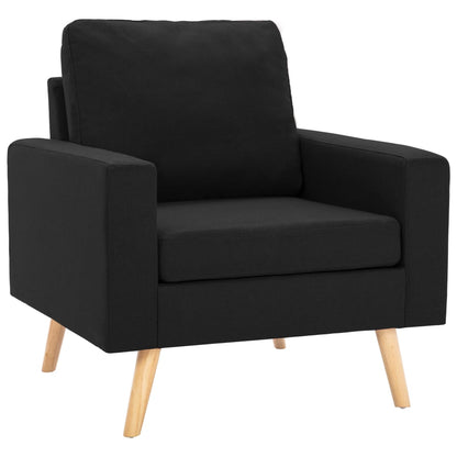 Bankset Esmee - 2 zits - met fauteuil - zwart
