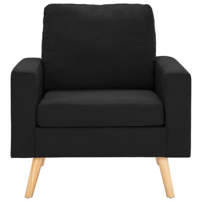 Bankset Esmee - 2 zits - met fauteuil - zwart