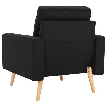 Bankset Esmee - 2 zits - met fauteuil - zwart